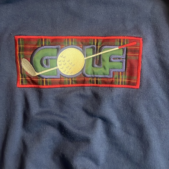 Vintage MC Sports Gold Sweatshirt Mens Size Medium Embroidered - Picture 2 of 4